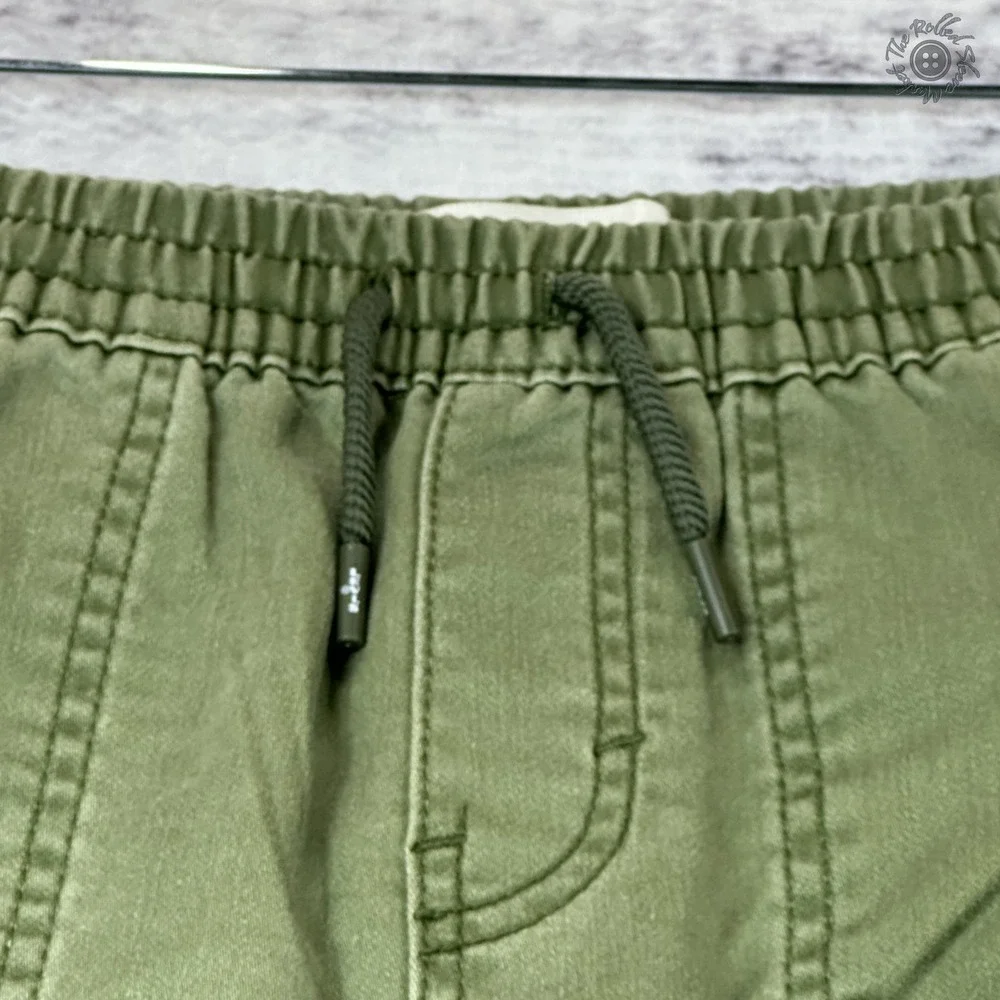 NWT Levi's Dobby Cargo Jogger Pants Boys Medium Olive Green Stretch MSRP‎ $48.00
